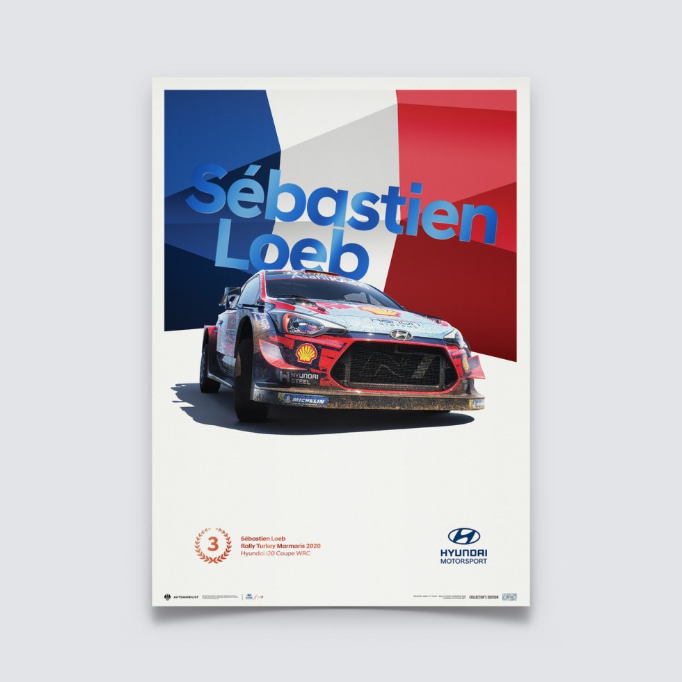 Hyundai Motorsport - Rally Turkey Marmaris 2020 - Sébastien Loeb | Collectors Edition - Plakáty Collector´s Edition