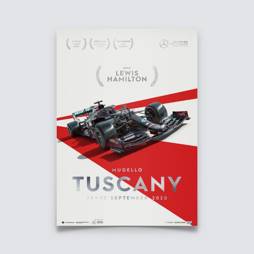 Mercedes-AMG Petronas F1 Team - Tuscany 2020 - Lewis Hamilton | Collectors Edition - Plakáty Collector´s Edition