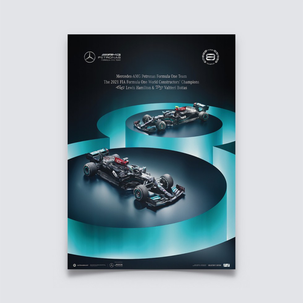 Mercedes-AMG Petronas F1 Team - 8 Titles | Collector’s Edition - Plakáty Collector´s Edition