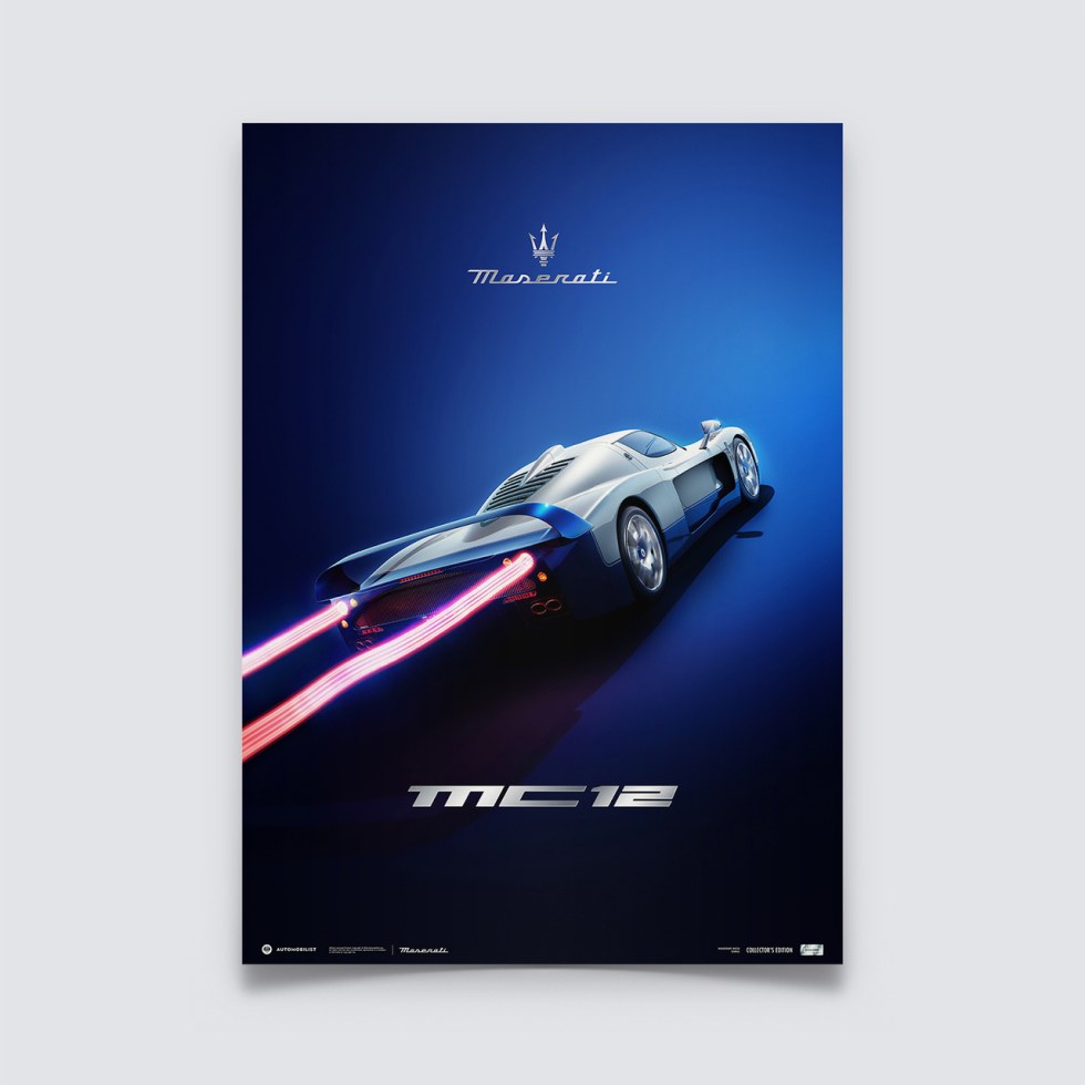 Automobilist Posters | Maserati MC12 - Night Rider - 2004 | Collector’s Edition - Plakáty Collector´s Edition