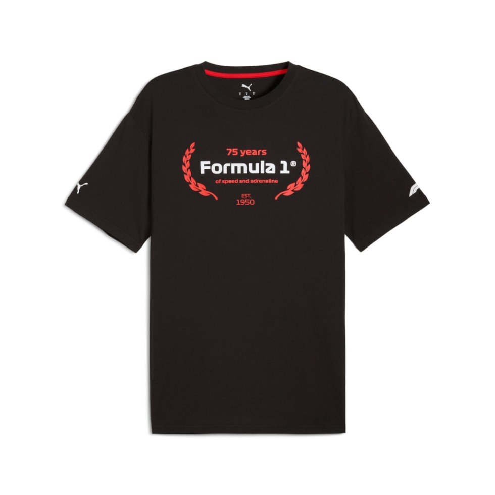 Formula 1 F1 2025 Essentials pánské tričko 75 let černé - Formula 1 Merchandise pánská trička