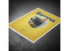 Poster - McLaren MP4/4 - Ayrton Senna - Helmet - San Marino GP - 1988 - Poster 3