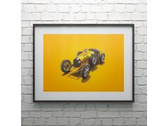 Automobilist Posters | Bugatti T35 - Colours of Speed - Targa Florio - 1928 - Yellow | Unlimited Edition 2