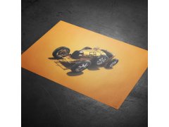 Automobilist Posters | Bugatti T35 - Colours of Speed - Targa Florio - 1928 - Yellow | Unlimited Edition 3