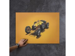 Automobilist Posters | Bugatti T35 - Colours of Speed - Targa Florio - 1928 - Yellow | Unlimited Edition 5