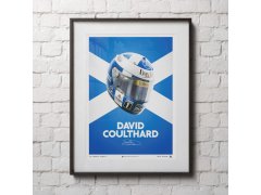 Automobilist Posters | David Coulthard - Helmet - 2000 | Unlimited Edition 2