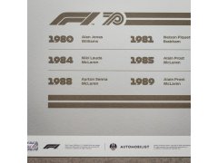 Automobilist Posters | Formula 1® - Decades - McLaren - 1980s | Limited Edition 7
