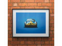 Automobilist Posters | Ferrari 250 GTO - Colours of Speed - Targa Florio - 1964 - Blue | Unlimited Edition 2