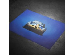 Automobilist Posters | Ferrari 250 GTO - Colours of Speed - Targa Florio - 1964 - Blue | Unlimited Edition 3