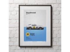 Automobilist Posters | Ferrari 250 GTO - Goodwood TT - 1963 - White | Limited Edition 2