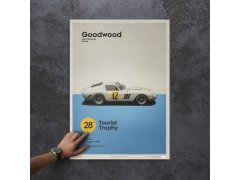 Automobilist Posters | Ferrari 250 GTO - Goodwood TT - 1963 - White | Limited Edition 5