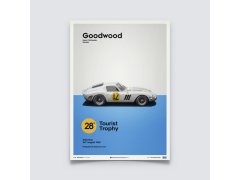 Automobilist Posters | Ferrari 250 GTO - Goodwood TT - 1963 - White | Limited Edition