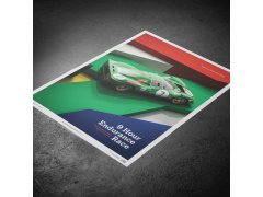 Automobilist Posters | Ferrari 412P - Kyalami 9 Hour - 1967 - Green | Limited Edition 3