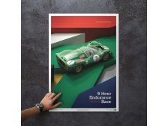 Automobilist Posters | Ferrari 412P - Kyalami 9 Hour - 1967 - Green | Limited Edition 5