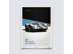 Automobilist Posters | Ferrari 412P - White - 24 hours of Le Mans - 1967 | Limited Edition