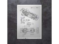 Automobilist Posters | Giorgio Piola - Technical Drawings - Tyrrell P34B - 1977 | Unlimited Edition 3