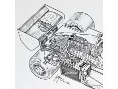 Automobilist Posters | Giorgio Piola - Technical Drawings - Tyrrell P34B - 1977 | Unlimited Edition 8