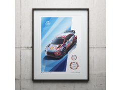 Automobilist Posters | Hyundai Motorsport - WRC Manufacturers’ Champions - 2019 & 2020* | Limited Edition 2