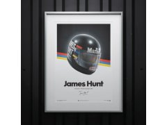 Automobilist Posters | James Hunt - Helmet - 1976 | Unlimited Edition 2