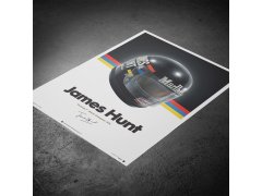 Automobilist Posters | James Hunt - Helmet - 1976 | Unlimited Edition 3