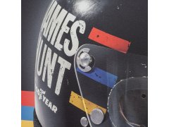 Automobilist Posters | James Hunt - Helmet - 1976 | Unlimited Edition 6