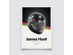 Automobilist James Hunt - Helmet - 1976 - Poster