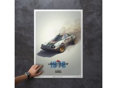 Automobilist Posters | Lancia Stratos HF - Alitalia - San Remo - 1976 - White | Unlimited Edition 5