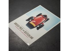 Automobilist Posters | Maserati 250F - Juan Manuel Fangio - German GP - Red | Limited Edition 3