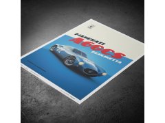 Automobilist Posters | Maserati A6GCS Berlinetta - 1954 - Blue | Limited Edition 3
