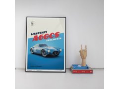 Automobilist Posters | Maserati A6GCS Berlinetta - 1954 - Blue | Limited Edition 5
