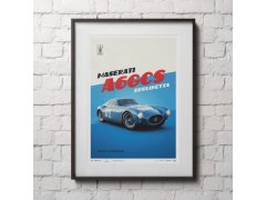Automobilist Posters | Maserati A6GCS Berlinetta - 1954 - Blue | Limited Edition 2