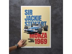 Automobilist Posters | Matra MS80 - Sir Jackie Stewart - Monza Victory - 1969 | Unlimited Edition 4