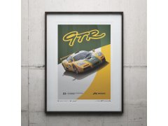 Automobilist Posters | McLaren F1 GTR - Mach One Racing - 1995 | Limited Edition 2