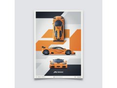 McLaren F1 LM - Papaya Orange - Poster