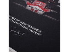 Automobilist Posters | McLaren M23 - James Hunt - Quote - Japanese GP - 1976 | Limited Edition 4