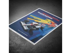 Automobilist Posters | McLaren MP4/4 - Ayrton Senna - San Marino GP - 1988 - Blue | Unlimited Edition 3