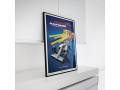 Automobilist Posters | McLaren MP4/4 - Ayrton Senna - San Marino GP - 1988 - Blue | Unlimited Edition 7