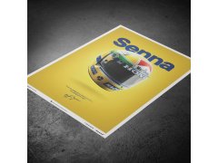 Automobilist Posters | McLaren MP4/4 - Ayrton Senna - Helmet - San Marino GP - 1988 | Unlimited Edition 3