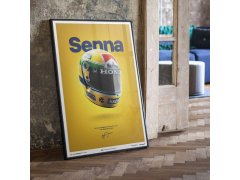 Automobilist Posters | McLaren MP4/4 - Ayrton Senna - Helmet - San Marino GP - 1988 | Unlimited Edition 6