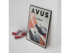 Automobilist Posters | Mercedes-Benz & Auto Union - Avus - 1937 - Silver | Unlimited Edition 7