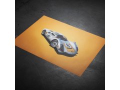 Automobilist Posters | Porsche 906 - Colours of Speed - Japanese GP - 1967 - White | Unlimited Edition 3