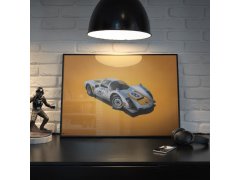 Automobilist Posters | Porsche 906 - Colours of Speed - Japanese GP - 1967 - White | Unlimited Edition 6