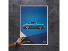 Automobilist Posters | Porsche 911 RS - 1973 - Blue, Limited Edition of 911, 50 x 70 cm 5
