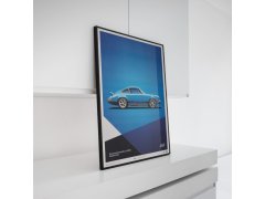 Automobilist Posters | Porsche 911 RS - 1973 - Blue, Limited Edition of 911, 50 x 70 cm 6