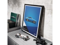 Automobilist Posters | Porsche 911 RS - 1973 - Blue, Limited Edition of 911, 50 x 70 cm 9