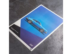 Automobilist Posters | Porsche 911 RS - 1973 - Blue, Limited Edition of 911, 50 x 70 cm 3