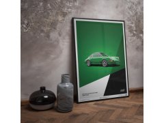 Automobilist Posters | Porsche 911 RS - 1973 - Green, Limited Edition of 911, 50 x 70 cm 6