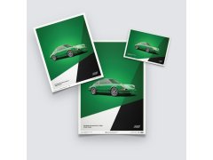 Automobilist Posters | Porsche 911 RS - 1973 - Green, Limited Edition of 911, 50 x 70 cm 8