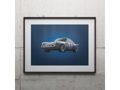 Automobilist Posters | Porsche 911 RSR - Colours of Speed - Martini - Targa Florio - 1973 | Unlimited Edition 2