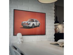 Automobilist Posters | Porsche 911R - Colours of Speed - Tour de France - 1969 - White | Unlimited Edition 7